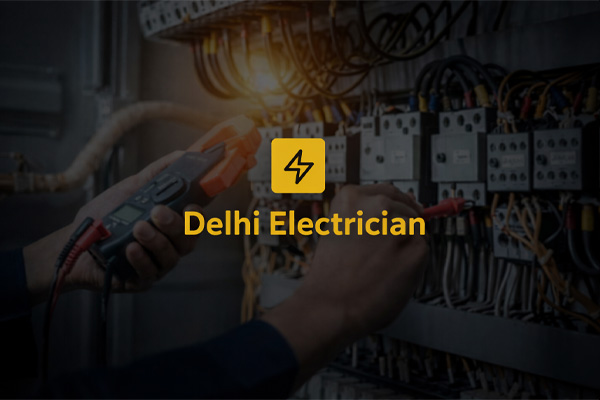 Professional electrician at work - Delhi Electrician